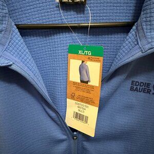Women's Eddie Bauer Grid Fleece 1/2 Zip  Size xl NWT